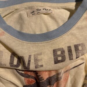 We The Free Kids Tee - Cream and Blue